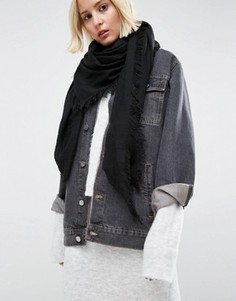 Легкий oversize-шарф ASOS - Черный