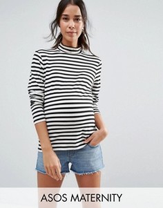 Джинсовые шорты ASOS MATERNITY - Синий