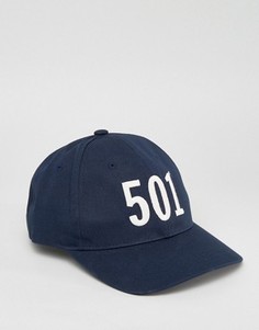 Синяя бейсболка Levis 501 - Темно-синий