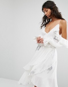 Платье с вырезами на плечах Stevie May Driftwood - Белый