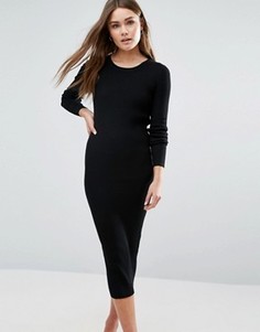 Облегающее платье миди QED London - Черный