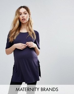 Туника с D-образным кольцом New Look Maternity - Синий