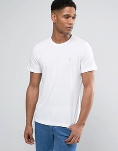 Белая облегабщая футболка с логотипом Abercrombie & Fitch - Белый