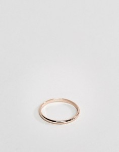 Золотисто-розовое кольцо ASOS - Розовый