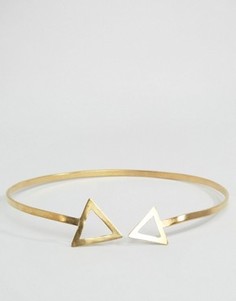 Металлическое ожерелье с треугольниками Made - Золотой