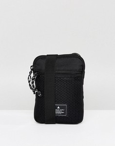 Черная сумка для путешествий с сетчатым карманом ASOS - Черный