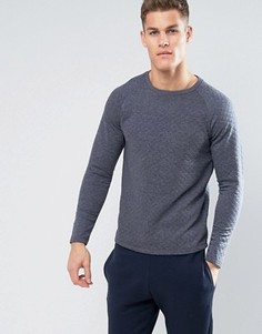 Стеганый свитшот Jack & Jones - Темно-синий