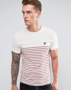 Красная футболка в бретонскую полоску Lyle & Scott - Красный