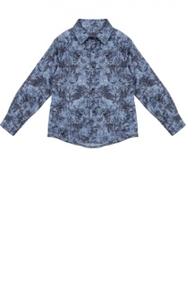 Хлопковая рубашка с принтом Billionaire