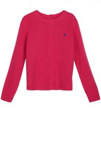 Джемпер из смеси шерсти и кашемира с застежкой на спине Polo Ralph Lauren