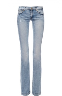 Расклешенные джинсы с потертостями 7 For All Mankind