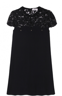 Мини-платье с кружевным лифом Valentino