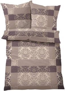 Постельное белье Лидия, линон (серо-коричневый) Bonprix