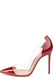 Лаковые туфли Plexi на шпильке Gianvito Rossi