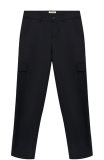 Шерстяные брюки с накладными карманами Kenzo