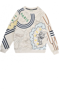 Хлопковый свитшот с принтом Kenzo