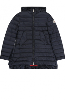 Стеганое пуховое пальто с капюшоном Moncler Enfant