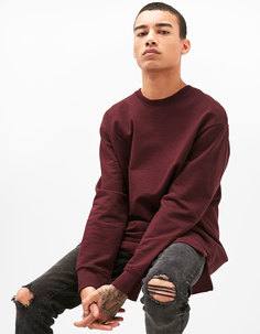 Удлиненная двуслойная толстовка Bershka