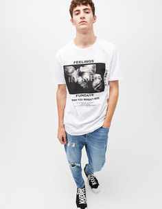 Футболка «gorila/hand/face» Bershka