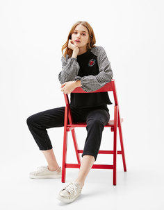 Толстовка с нашивками Bershka