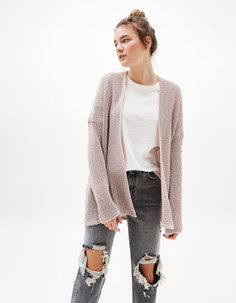 Кардиган из ажурного трикотажа Bershka