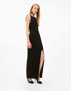 Платье с драпировкой на спине Bershka