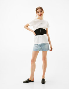 Футболка с поясом-корсетом Bershka