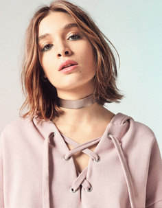 Толстовка с капюшоном и шнуровкой Bershka