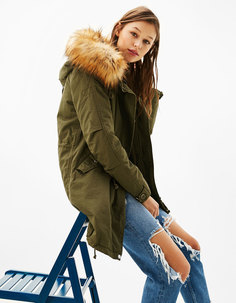 Парка из хлопка со съемной подкладкой из сатина Bershka