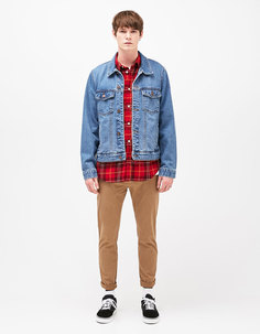 Брюки чинос из хлопка Bershka