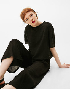 Футболка из хлопчатобумажной ткани twin set Bershka