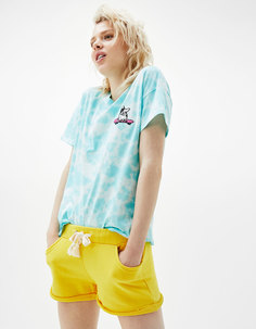 Футболка с эффектом тай-дай Bershka