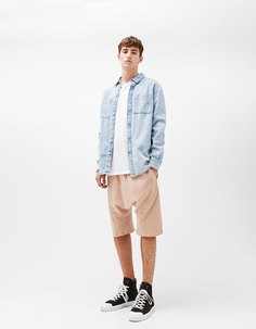 Шорты с разрезами Bershka