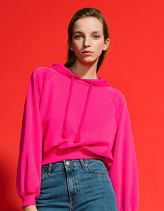 Толстовка с капюшоном и рукавами с буфами Bershka