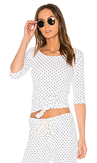 Swiss dot off the shoulder top - MONROW