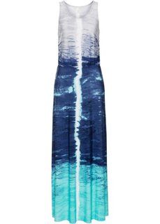 Платье (синий «батик»/серый) Bonprix