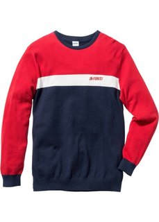 Пуловер Regular Fit (красный) Bonprix