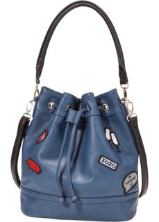 Мягкая сумка с заплатками от Marcell von Berlin для bonprix (темно-синий)