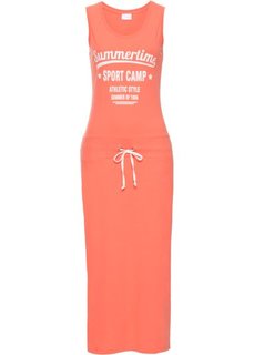 Трикотажное платье (коралловый) Bonprix