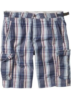 Клетчатые бермуды Regular Fit (темно-синий/кремовый/нежно-голубой в клетку) Bonprix