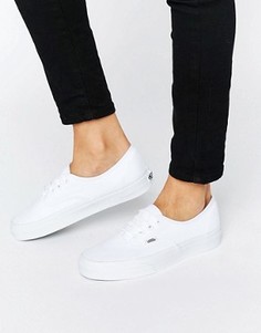 Классические белые кроссовки на шнуровке Vans Authentic - Белый