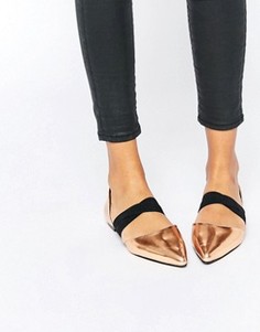 Туфли с эластичными ремешками ASOS LOGICAL - Медный