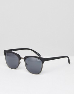 Солнцезащитные очки в стиле ретро Quay Australia Flint - Черный