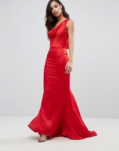 Платье макси со свободным воротом спереди Jarlo Electra - Красный