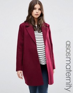 Пальто-кокон для беременных ASOS Maternity Ultimate - Красный