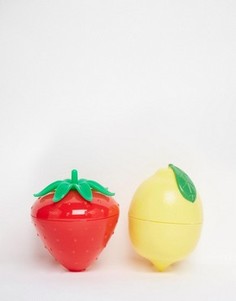 Два бальзама для губ с ароматом фруктов - клубника и лимон - Бесцветный Beauty Extras