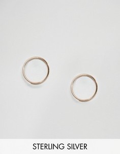 Серебряные серьги-кольца ASOS 12 мм - Золотой