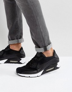Черные кроссовки Nike Air Max 90 Ultra Flyknit 875943-004 - Черный