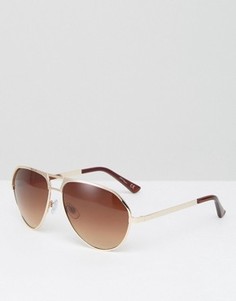 Солнцезащитные очки-авиаторы с коричневыми градуированными стеклами Jeepers Peepers - Коричневый