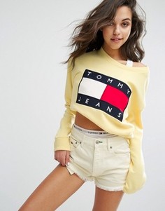 Свитшот в стиле 90-х Tommy Jeans - Желтый